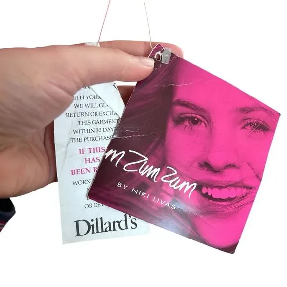 NWT Vintage Zum Zum Red Bias Cut Evening Gown - Size 9/10 - Picture 5 of 10